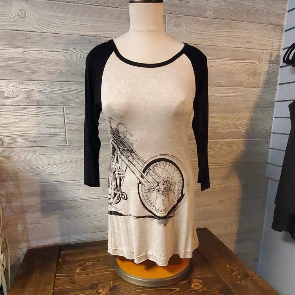 Liberty Motorcycle Baseball Tshirt